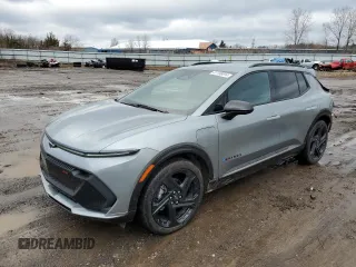 2024 Chevrolet Equinox EV RS z VIN 3GN7DNRP4RS235725, wystawiony jako Copart lot #87158014 z przebiegiem 3007 mil mil oraz Szkody całkowita. Historia ofert i sprzedaży dostępna na DreamBid. Obrazek 1.