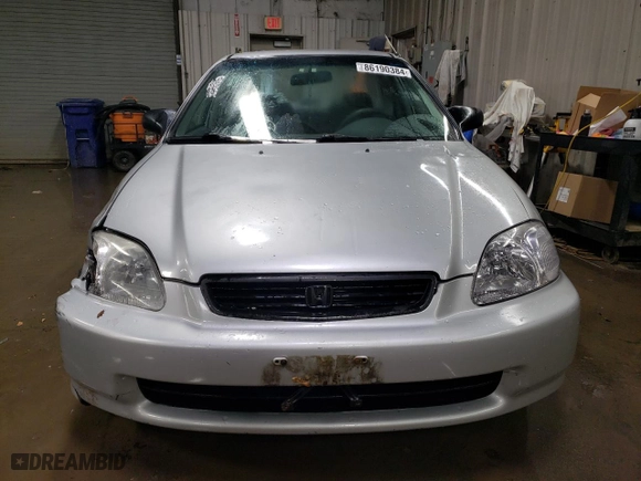 1997 Honda Civic DX with VIN 1HGEJ6624VL021651, listed as a Copart auction lot 86190384 with 135,159 mi miles and Salvage Title. Bid and sale history available at carsss.com. Image 5.