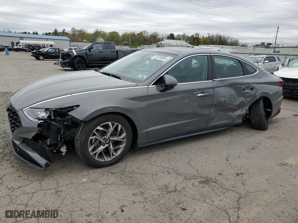 2022 Hyundai Sonata SEL with VIN KMHL14JA2NA209651, listed as a Copart auction lot 53976695 with 23,275 mi miles and Salvage Title. Bid and sale history available at carsss.com. Image 1.