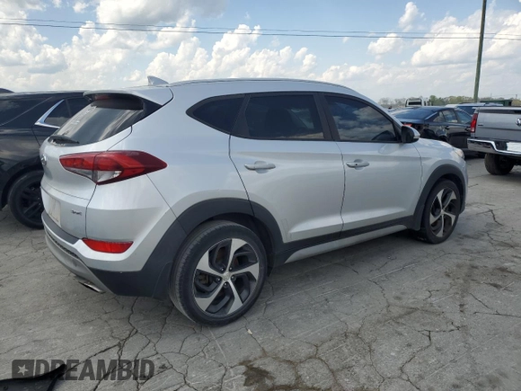 2018 Hyundai Tucson Sport with VIN KM8J33ALXJU759945, listed as a Copart auction lot 52822275 with 124,306 mi miles and Clean Title. Bid and sale history available at carsss.com. Image 3.