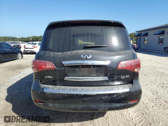 2016 Infiniti QX80 with VIN JN8AZ2NF1G9612303, listed as a Copart auction lot 75698364 with 110,847 mi miles and Salvage Title. Bid and sale history available at carsss.com. Image 6.