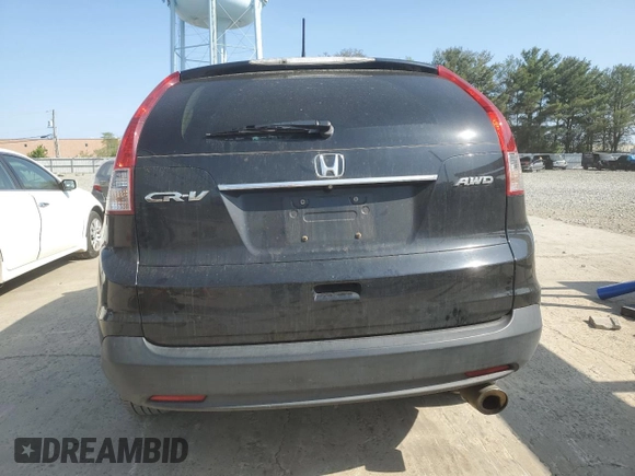 2013 Honda CR-V EX with VIN 2HKRM4H52DH661198, listed as a Copart auction lot 55302525 with 192,954 mi miles and Salvage Title. Bid and sale history available at DreamBid. Image 6.