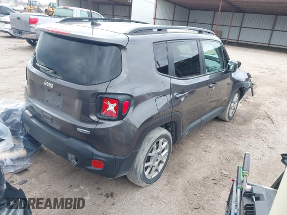2020 Jeep Renegade Latitude with VIN ZACNJABB6LPL62935, listed as a IAAI auction lot 41487763 with 140,078 mi miles. Bid and sale history available at carsss.com. Image 4.