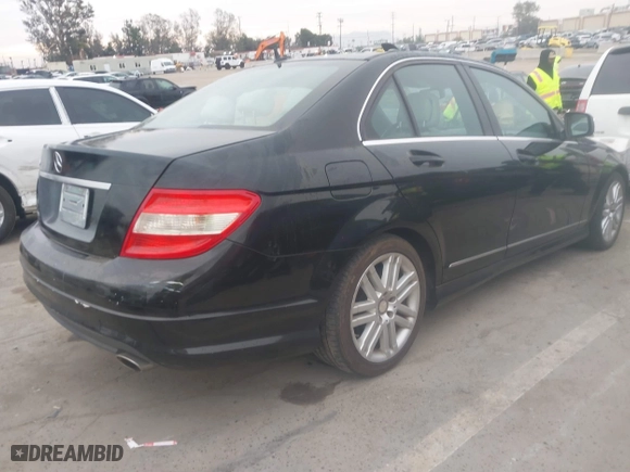 2009 Mercedes-Benz C-Class 3.0L Sport with VIN WDDGF54X19F207143, listed as a IAAI auction lot 41718227 with 128,147 mi miles. Bid and sale history available at carsss.com. Image 4.