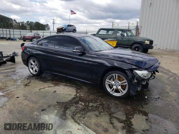 2015 BMW 4 Series 435i xDrive with VIN WBA3R5C57FK371612, listed as a Copart auction lot 49127135 with 75,823 mi miles and Salvage title. Bid and sale history available at DreamBid. Image 4.