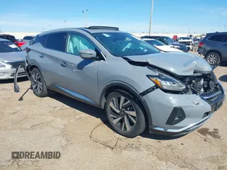 2023 Nissan Murano SL with VIN 5N1AZ2CJ2PC131235, listed as a IAAI auction lot 41639410 with 46,087 mi miles and . Bid and sale history available at DreamBid. Image 1.