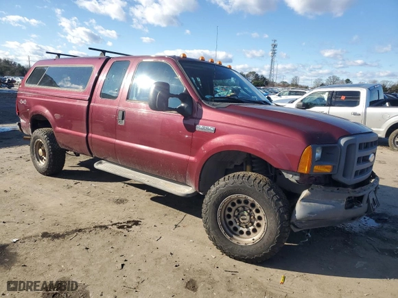 2005 Ford Super Duty F-250 XL with VIN 1FTSX21565ED21299, listed as a Copart auction lot 86697724 with 133,208 mi miles and Salvage Title. Bid and sale history available at carsss.com. Image 4.