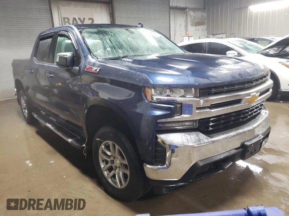 2021 Chevrolet Silverado 1500 LT with VIN 1GCUYDET4MZ393278, listed as a Copart auction lot 84419374 with 47,050 mi miles and Salvage Title. Bid and sale history available at carsss.com. Image 4.