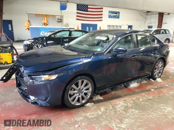 2021 Mazda 3 Select with VIN JM1BPBBL4M1345300, listed as a Copart auction lot 86565614 with 29,529 mi miles and Salvage Title. Bid and sale history available at carsss.com. Image 1.