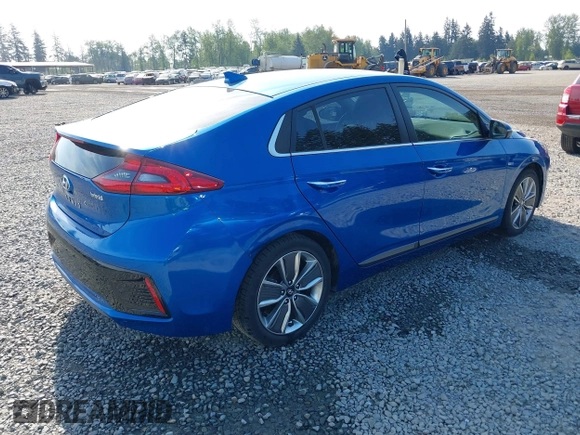 2017 Hyundai Ioniq Limited with VIN KMHC85LC9HU049108, listed as a IAAI auction lot 42120890 with 62,155 mi miles and . Bid and sale history available at DreamBid. Image 4.
