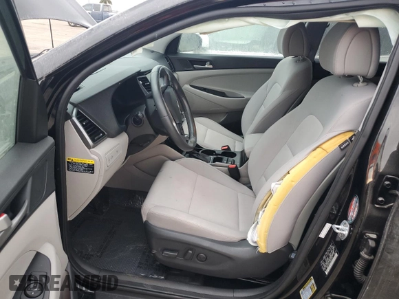 2018 Hyundai Tucson Sport with VIN KM8J33AL0JU697472, listed as a Copart auction lot 75498324 with 0 mi miles and Salvage Title. Bid and sale history available at carsss.com. Image 7.