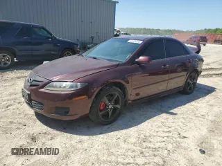 2008 Mazda 6 i Sport VE with VIN 1YVHP80C285M22738, listed as a Copart auction lot 52025935 with 281,656 mi miles and Salvage Title. Bid and sale history available at carsss.com. Image 1.