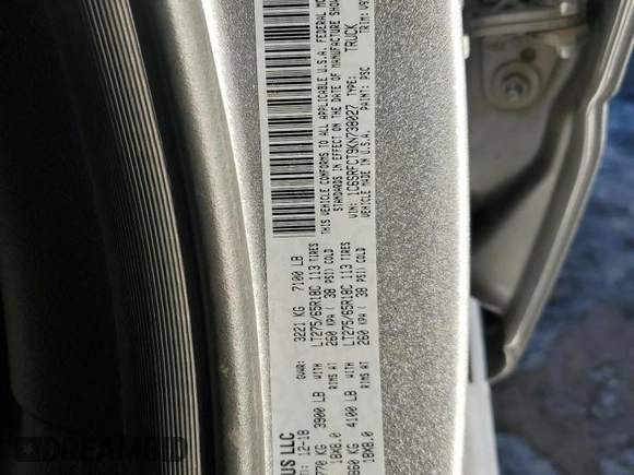 2019 Ram 1500 Tradesman z VIN 1C6SRFCT9KN738027, wystawiony jako Copart lot #87824045 z przebiegiem 198 889 mil mil oraz Czysty tytuł • Clean title. Historia ofert i sprzedaży dostępna na DreamBid. Obrazek 12.