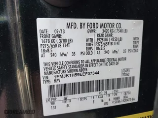 2014 Ford Expedition EL XLT with VIN 1FMJK1H59EEF07344, listed as a IAAI auction lot 41668198 with 87,140 mi miles. Bid and sale history available at carsss.com. Image 9.
