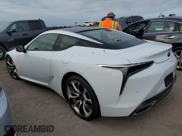 2021 Lexus LC with VIN JTHBP5AY0MA101379, listed as a Copart auction lot 76549514 with 0 mi miles and Salvage Title. Bid and sale history available at carsss.com. Image 2.