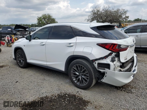 2021 Lexus RX 350 F Sport with VIN 2T2YZMDA6MC292683, listed as a Copart auction lot 56400115 with 39,940 mi miles and Salvage title. Bid and sale history available at DreamBid. Image 2.