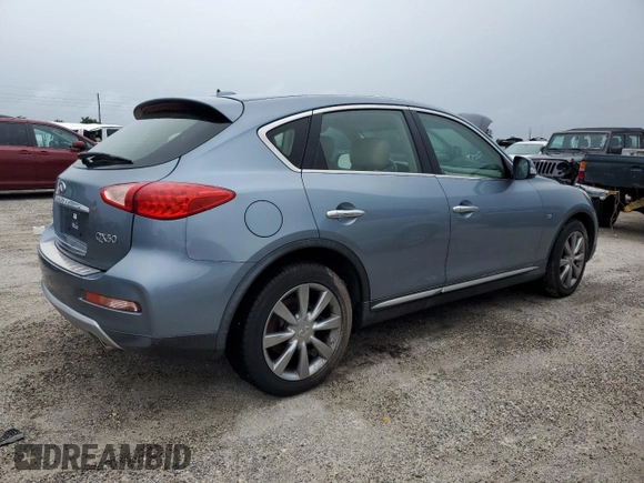 2017 Infiniti QX50 with VIN JN1BJ0RP8HM380881, listed as a Copart auction lot 74816544 with 0 mi miles and Salvage Title. Bid and sale history available at carsss.com. Image 3.