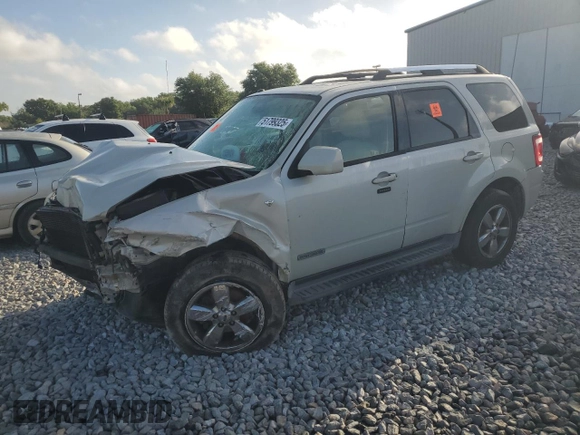 2008 Ford Escape Limited with VIN 1FMCU94158KB43384, listed as a Copart auction lot 51799325 with 188,824 mi miles and Non Repairable. Bid and sale history available at carsss.com. Image 1.