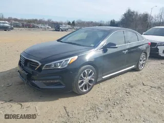 2015 Hyundai Sonata 2.0T Sport with VIN 5NPE34AB3FH125364, listed as a IAAI auction lot 41444926 with 163,271 mi miles. Bid and sale history available at carsss.com. Image 2.