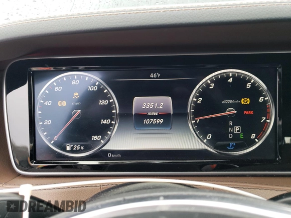 2017 Mercedes-Benz S 550 with VIN WDDUG8CB0HA322299, listed as a Copart auction lot 44049715 with 107,599 mi miles and Salvage Title. Bid and sale history available at carsss.com. Image 9.