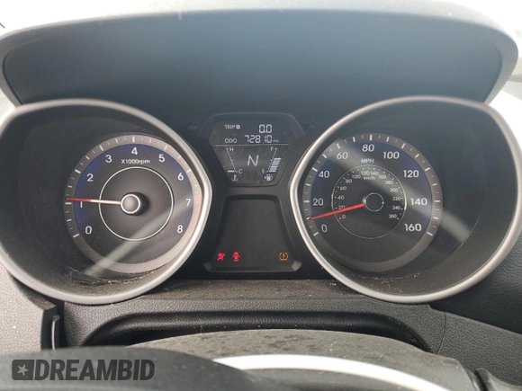 2013 Hyundai Elantra Coupe GS with VIN KMHDH6AE2DU012944, listed as a Copart auction lot 75249794 with 72,810 mi miles and Salvage Title. Bid and sale history available at carsss.com. Image 9.