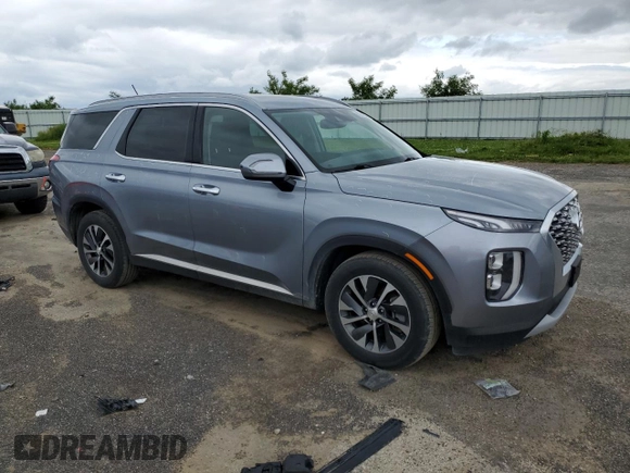 2020 Hyundai Palisade SEL with VIN KM8R2DHE5LU050880, listed as a Copart auction lot 59741845 with 72,128 mi miles and Salvage title. Bid and sale history available at DreamBid. Image 4.