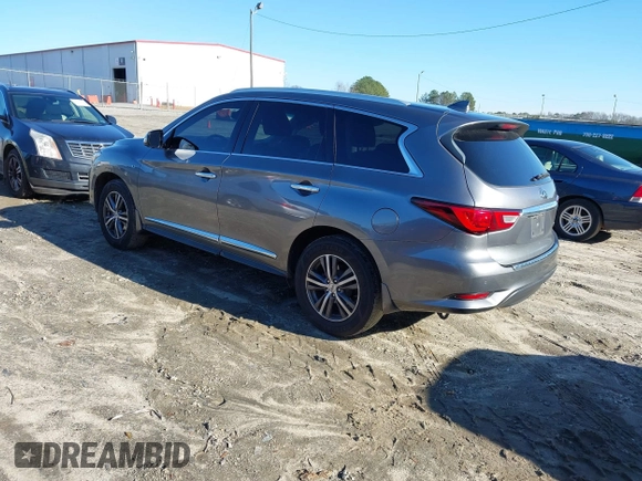 2016 Infiniti QX60 with VIN 5N1AL0MM0GC524715, listed as a IAAI auction lot 41215072 with 145,633 mi miles and . Bid and sale history available at DreamBid. Image 3.