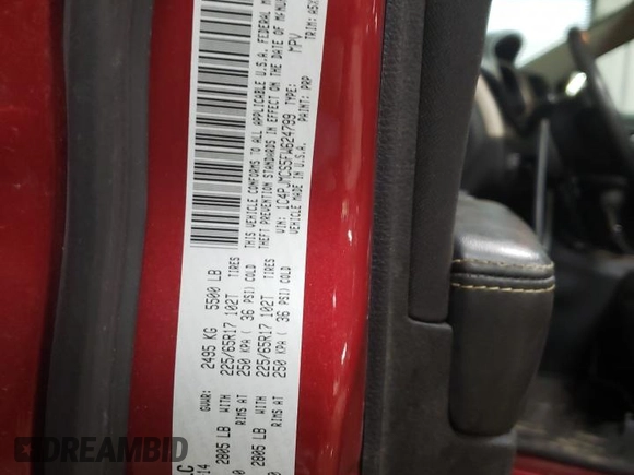 2015 Jeep Cherokee Latitude with VIN 1C4PJMCS5FW624799, listed as a Copart auction lot 52339795 with 142,681 mi miles and Salvage Title. Bid and sale history available at DreamBid. Image 12.