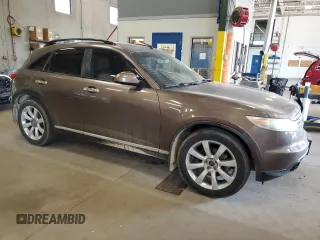 2008 Infiniti FX with VIN JNRAS08W28X210206, listed as a Copart auction lot 55919345 with 186,927 mi miles and Salvage title. Bid and sale history available at DreamBid. Image 4.