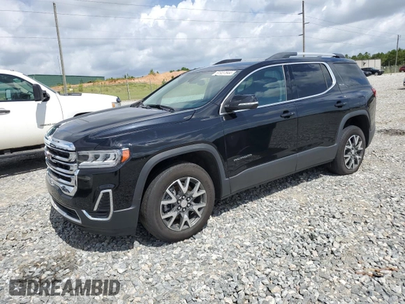 2021 GMC Acadia SLE with VIN 1GKKNRLS1MZ105826, listed as a Copart auction lot 61937844 with 46,994 mi miles and Salvage Title. Bid and sale history available at carsss.com. Image 1.