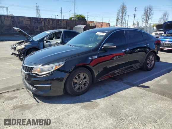 2018 Kia Optima LX with VIN 5XXGT4L3XJG202749, listed as a Copart auction lot 49455505 with 115,482 mi miles and Salvage Title. Bid and sale history available at DreamBid. Image 1.