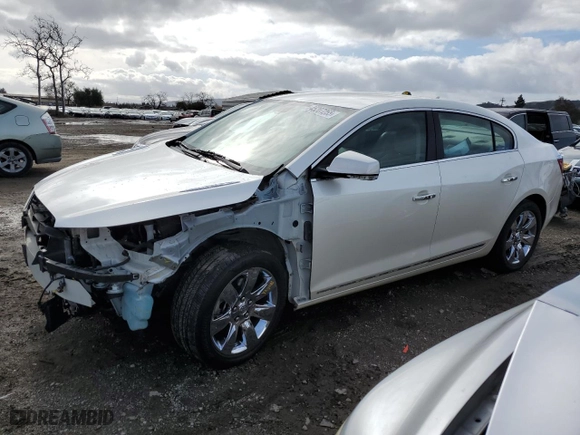2012 Buick LaCrosse Premium 3 with VIN 1G4GH5E3XCF171729, listed as a Copart auction lot 45207255 with 136,763 mi miles and Salvage Title. Bid and sale history available at carsss.com. Image 1.