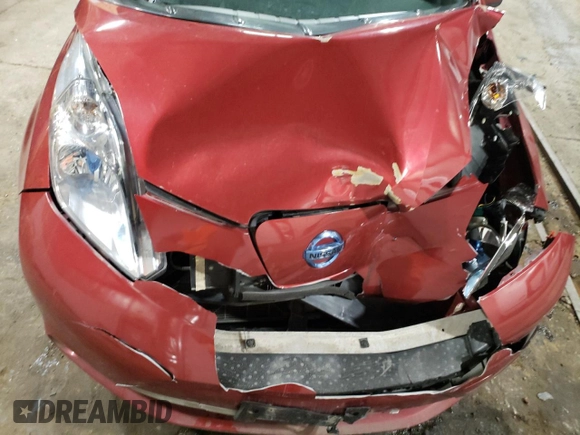 2013 Nissan LEAF S with VIN 1N4AZ0CP8DC405875, listed as a Copart auction lot 42643525 with 75,824 mi miles and Clean title. Bid and sale history available at DreamBid. Image 11.