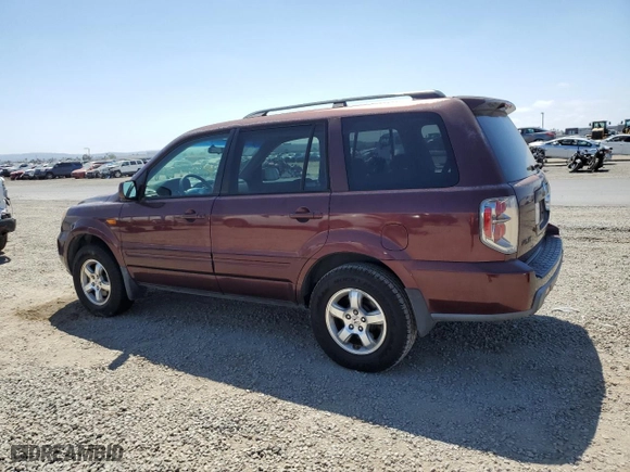 2007 Honda Pilot EX with VIN 5FNYF28497B041940, listed as a Copart auction lot 53581635 with 221,572 mi miles and Clean Title. Bid and sale history available at carsss.com. Image 2.