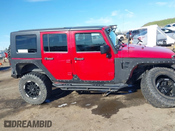 2007 Jeep Wrangler Unlimited X with VIN 1J4GA39147L157588, listed as a IAAI auction lot 41637089 with 87,812 mi miles and . Bid and sale history available at DreamBid. Image 13.