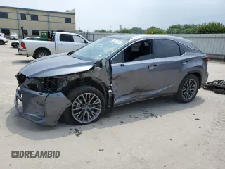 2022 Lexus RX with VIN 2T2YZMDA9NC328156, listed as a Copart auction lot 55418324 with 24,233 mi miles and Salvage Title. Bid and sale history available at carsss.com. Image 1.