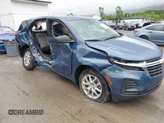 2024 Chevrolet Equinox LS with VIN 3GNAXHEG1RL169794, listed as a IAAI auction lot 42318001 with 35,007 mi miles and . Bid and sale history available at DreamBid. Image 6.
