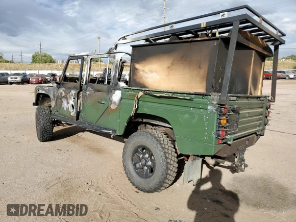 1999 Land Rover Defender with VIN SALLDKH88XA166680, listed as a Copart auction lot 50638085 with Not provided miles and Non repairable. Bid and sale history available at DreamBid. Image 2.