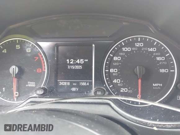 2011 Audi Q5 Premium Plus with VIN WA1LFAFP9BA065393, listed as a IAAI auction lot 42721557 with 242,816 mi miles and . Bid and sale history available at DreamBid. Image 7.