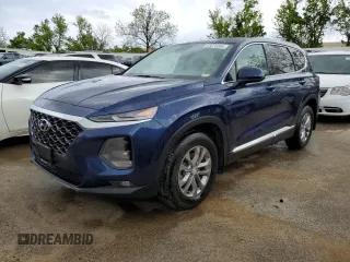 2020 Hyundai Santa Fe SEL w/SULEV with VIN 5NMS33AD7LH156124, listed as a Copart auction lot 52674504 with 80,539 mi miles and Salvage Title. Bid and sale history available at carsss.com. Image 1.