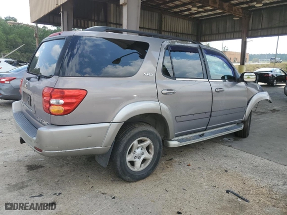 2002 Toyota Sequoia SR5 with VIN 5TDBT44A72S085977, listed as a Copart auction lot 73522904 with 0 mi miles and Salvage Title. Bid and sale history available at carsss.com. Image 3.