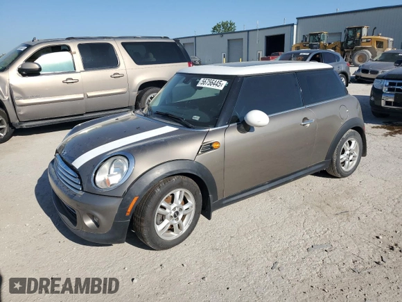 2013 MINI Hardtop with VIN WMWSU3C5XDT547526, listed as a Copart auction lot 56756445 with Not Provided miles and Clean Title. Bid and sale history available at DreamBid. Image 1.