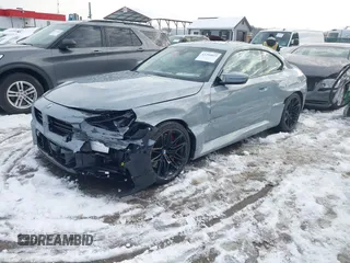 2024 BMW M2 with VIN 3MF13DM03R8E21191, listed as a IAAI auction lot 41294893 with 9,123 mi miles. Bid and sale history available at carsss.com. Image 2.