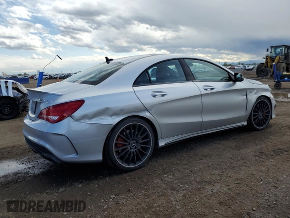 2015 Mercedes-Benz CLA 45 AMG with VIN WDDSJ5CB2FN216868, listed as a Copart auction lot 55498545 with 67,351 mi miles and Salvage title. Bid and sale history available at DreamBid. Image 3.