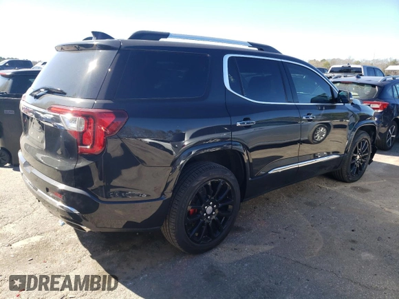 2020 GMC Acadia Denali with VIN 1GKKNPLS6LZ216097, listed as a Copart auction lot 46839645 with 44,755 mi miles and Salvage title. Bid and sale history available at DreamBid. Image 3.