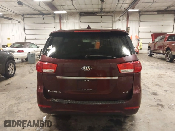 2016 Kia Sedona LX with VIN KNDMB5C12G6182286, listed as a IAAI auction lot 41724704 with 149,482 mi miles. Bid and sale history available at carsss.com. Image 17.