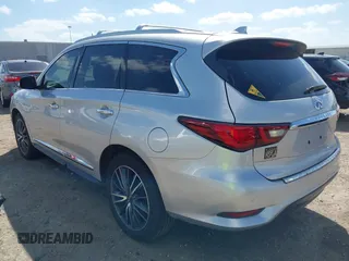 2019 Infiniti QX60 LUXE with VIN 5N1DL0MN8KC526839, listed as a IAAI auction lot 41811271 with 83,729 mi miles. Bid and sale history available at carsss.com. Image 3.