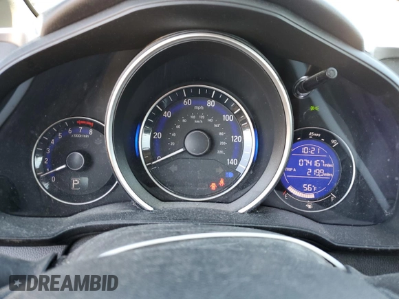 2015 Honda Fit EX-L with VIN 3HGGK5H80FM741501, listed as a Copart auction lot 88253715 with 74,167 mi miles and Salvage title. Bid and sale history available at DreamBid. Image 9.