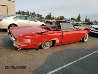 1961 Ford Thunderbird with VIN 1Y73Z116153, listed as a Copart auction lot 70746614 with 83,218 mi miles and Salvage Title. Bid and sale history available at DreamBid. Image 3.