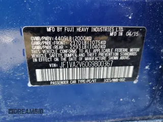 2016 Subaru WRX STI with VIN JF1VA2V60G9800367, listed as a Copart auction lot 43775985 with 194,685 mi miles and Salvage title. Bid and sale history available at DreamBid. Image 13.